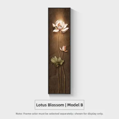 Zen Buddhist Lotus and Koi Theme New Chinese Style Decorative Painting