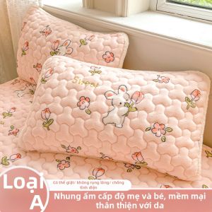Deesse | Cặp Vỏ Gối Bông ấm Áp Sữa