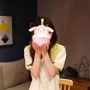 Mainan Boneka Plush Bentuk Kartun 20 Cm Lampu Led + Musik