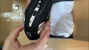 Mouse Gaming 6D Wireless Bluetooth dual mode Rechargable 1600 dpi silent click 6 buttons LED backlight