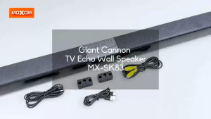 MOXOM MX-SK83 Wireless Bluetooth Giant Cannon TV ECHO Wall Speaker Soundbar Coax Aux port / Support USB / Flash Card