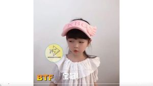 TOPI ANAK PEREMPUAN VISOR ANAK CEWEK PANTAI SUNSHADE MOTIF BURUNG SAYAP BASEBALL RAJUT BTF NOMIDE