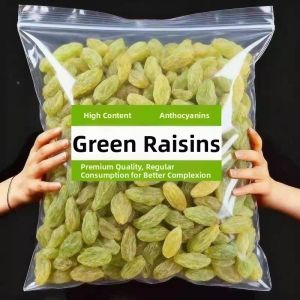 Large Special Grade Seedless Green Kashgar Raisins 1000g