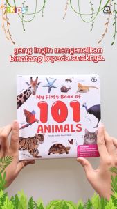 My First Book of 101 Animals - Bilingual (Boardbook)