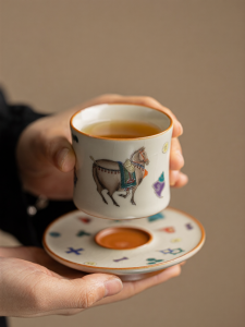 XIYUANJI | Tách Trà Sứ Đèn Lồng Xoay Sáng Tạo