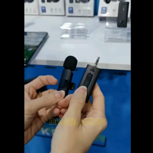 BARU TaffSTUDIO K35 Pro Microphone Wireless Clip On Suara Jernih Untuk Konten Kreator