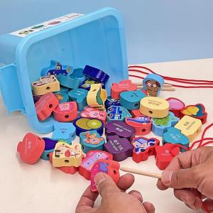 Early Education Bead Stringing Toys Childrens Hand Eye Coordination Concentration Training Kindergarten Enlightenment Blocks