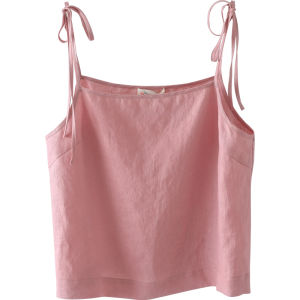 XEXZ | XEXZ Womens Pure Linen Sleepwear Set Summer New Print Strap Long Pants Home Clothes Two-Piece Casual Spring Youth Fashion