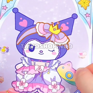 TAIYO DIY Dress Up & Landscape Sticker Bag Karakter Kartun Capybara Stiker Aksesoris Dekorasi Anak