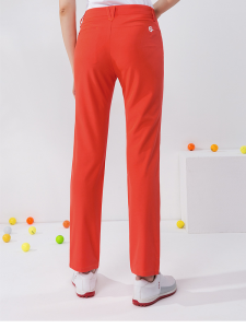 กางเกงกอล์ฟขายาวผู้หญิงฤดูร้อนระบายอากาศแห้งเร็วทรงกระบอกไม่ต้องรีดเข้ารูปใส่แล้วดูผอมเพรียวชุดผู้หญิง Golf กางเกงกีฬาผ้ายืด