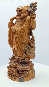 [ Woosilver ] Tượng Gỗ Ngọc Am Đạt Ma Sư Tổ – Biểu Tượng Trí Tuệ & Sức Mạnh Tinh Thần