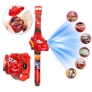 Disney | Fashion Stitch Projection Children Watches for Girls Unicorn Minnie Princess Elsa Kids Watch Digital Clock Student Toys Gifts