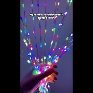 Smart LED Curtain Light APP Control RGB Dimmable DIY Pattern Music Ambient Lighting For Home Holiday Party Christmas Decoration