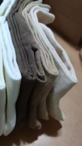 Kaos Kaki Wanita Panjang Tinggi Bawah Lutut Dewasa Bahan Katun Lembut Warna Kulit Hitam Putih Abu Krem Coklat Polos