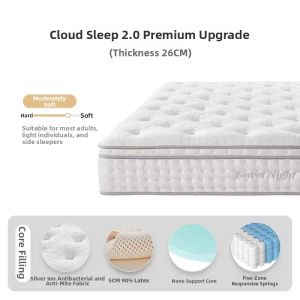 Spinal Protection Hard Bed Mattress with Latex and Jute Coir