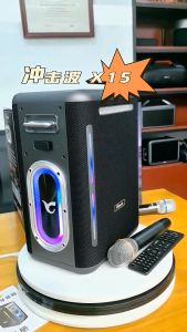 X15 High Power 400W Karaoke Speaker with Microphone Wireless Bluetooth Subwoofer Speaker PD65W Quick charge 30000mAH