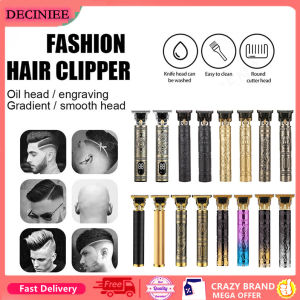 DECINIEE T9 Mini Hair Clipper Professional Barber Beard Trimmer for Men Low Noise Rechargeable Carving Hair Cutting Machine