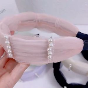 Bando Bandana Mutiara Fashion Korea Wanita Elegan Premium High Quality Impor