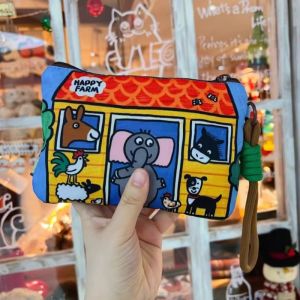 Ndht Three-Zipper Large Capacity Storage Bag Baby Handbag Portable Shopping Bag Eco-Friendly Canvas Bag for Children