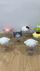 Mug Keroppi Kaca 400ml Original Sanrio Cangkir Gelas Teh Kopi Susu