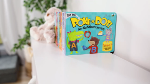 Melissa & Doug Poke-a-Dot: An Alphabet Eye Spy Book- Age 3+ Activity Board Book with Buttons To Pop