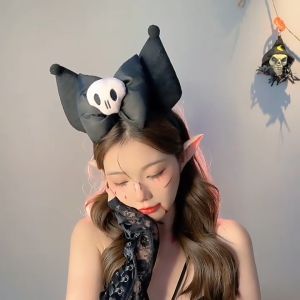 Sanrio Kuromi Kawaii Headband My Melody Headwear Anime Creative Cartoon Sweet Plush Hair Acessories