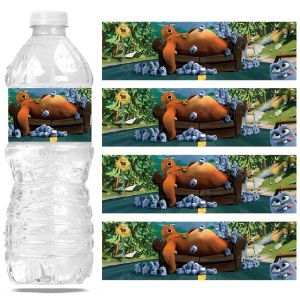 Takara Tomy | Grizzy and the Lemmings Stickers for Water Bottles Toys Cartoon Birthday Decoration Party Favors Protection Waterproof