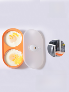 Joie Microwave Egg Fryer Small Nutritious Breakfast Egg Boiler Box for Adults And Children Kitchen Cooking Utensils