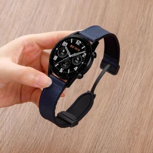 Leather Silicone Strap For Xiaomi Watch 2 Pro S4 S3 S2 S1 Pro Active 22mm Magnetic Watch Band For Mi Watch Color Miwatch Color 2
