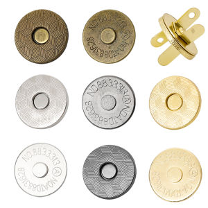 Invisible Strong Magnetic Button No Sew Hand Sewn Plum Blossom Magnet Button for Bags round Box Powerful Hidden Fastener