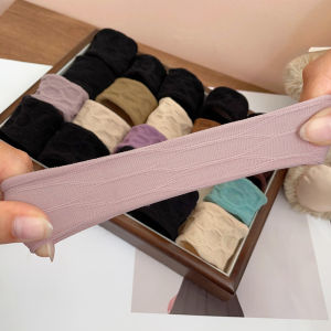 ยางรัดผมยืดหยุ่นสูงแบบไร้ตะเข็บอเนกประสงค์ ยางรัดผมสุดเทรนด์ ยางรัดผมหางม้าสูง ยางรัดผมแบบใหม่ปี 2024 หัวเข็มขัดรัดผม