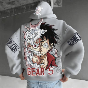 One Piece Luffy Gear 5 Nika Anime Hoodie Men Women Streetwear Casual Pullover Sweatshirt Autumn Winter Cosplay Long Sleeve Tops
