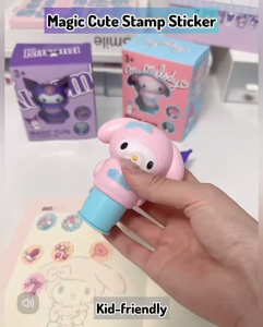 Cartoon Sticker Stamp Kids Educational Montessori Toys Reward Cartoon Stickers Book Seal Toy Baby 1 Year Gifts Boy Girl