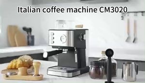 SHANBEN CM3020 coffee machine household small semi-automatic high pressure steam milk foaming all-in-one 20Bar coffee machine