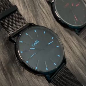 Jam Kalep Cowok Jam Tangan Pria Jarum Biru Modis Jam Tangan Pria Jam Kuarsa Model Tali Online Produsen Spot One Piece Dropshipping
