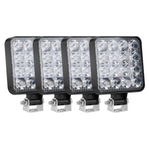 48W 16 Led 12V 24V ไฟ LED ทำงานไฟรถแทรกเตอร์เรือรถบรรทุก4X4 4WD SUV ATV ทางวิบากรถ SUV ATV Barra LED ไฟหน้า