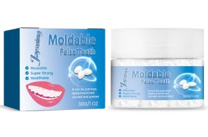 Jaysuing moldable răng giả tạm thời sửa chữa răng bị hỏng răng thiếu răng khoảng trống răng điền moldable rắn keo dính phục hồi CHĂM SÓC VỆ SINH RĂNG MIỆNG nha khoa 30 gam