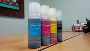 Compuprint Premium Inkjet Dye Ink Universal Ink Continuous ink CISS and DIY Refill 100ml Non squeeze - gravity full cap for EcoTank printer\\n\\n What is Compuprint Premium Inkjet Dye Ink?\\n\\nCompuprint Premium Inkjet Dye Ink is a high-quality, universal ink solution designed specifically for continuous ink systems (CISS) and DIY refills. This premium dye ink comes in a convenient 100ml bottle, making it perfect for refilling ink cartridges for various printers, including those from leading brands such as Epson, Canon, and HP. This ink is compatible with EcoTank printers, allowing users to enjoy high-quality prints at a fraction of the cost compared to using original ink cartridges.\\n\\n Key Features\\n\\n- **Color:** CMYK\\n- **Volume/Content:** 100ml\\n- **Easy-fill nozzle:** Designed for easy refilling of ink cartridges\\n- **Non squeeze - gravity full cap:** Ensures a smooth and efficient ink refill process\\n- **Supported ink cartridges/printers/devices:** CISS and DIY Refill\\n- **Packaging:** Vacuum sealed to maintain ink quality\\n\\n Supported Printers\\n\\nCompuprint Premium Inkjet Dye Ink is compatible with a wide range of printers from popular brands, including:\\n\\n- **Epson:** Various models\\n- **Canon:** Various models\\n- **HP:** Various models\\n\\n How to Refill EcoTank Printer with Compuprint Ink\\n\\nRefilling your EcoTank printer with Compuprint Premium Inkjet Dye Ink is a straightforward process that can save you money and improve print quality. Follow these steps to refill your EcoTank printer:\\n\\n Preparing the Refill Kit\\n\\n1. Gather the necessary tools and materials, including the Compuprint Premium Inkjet Dye Ink, a clean workspace, and any required safety equipment.\\n2. Ensure the printer is turned off and unplugged before beginning the refill process.\\n3. Remove the ink cartridge from the printer, taking care not to touch the print head or any other sensitive components.\\n\\n Refilling Process\\n\\n1. Carefully remove the ink cartridge cap and insert the easy-fill nozzle from the Compuprint Premium Inkjet Dye Ink bottle.\\n2. Allow the ink to flow into the cartridge using the non-squeeze gravity full cap method. This ensures a smooth and efficient refill process.\\n3. Once the cartridge is full, remove the easy-fill nozzle and securely reattach the cartridge cap.\\n4. Insert the refilled cartridge back into the printer and turn the printer on.\\n\\n Benefits of Using Compuprint Premium Inkjet Dye Ink\\n\\nUsing Compuprint Premium Inkjet Dye Ink offers several advantages over using original ink cartridges, including:\\n\\n Cost Savings\\n\\nRefilling ink cartridges with Compuprint Premium Inkjet Dye Ink can save you up to 80% compared to purchasing new ink cartridges from the printer manufacturer. This makes it an excellent choice for budget-conscious users.\\n\\n Compatibility\\n\\nCompuprint Premium Inkjet Dye Ink is compatible with a wide range of printers, including those from leading brands such as Epson, Canon, and HP. This ensures that users can enjoy high-quality prints regardless of their printer model.\\n\\n Quality\\n\\nCompuprint Premium Inkjet Dye Ink is designed to produce high-quality prints with vibrant colors and sharp details. This makes it an excellent choice for both personal and professional use.\\n\\n Shipping Information\\n\\nFor orders outside Luzon, please expect additional fifteen (15) days shipping due to airline safety restrictions. This may affect delivery times, so please plan accordingly.\\n\\nIn conclusion, Compuprint Premium Inkjet Dye Ink is a cost-effective, high-quality solution for refilling ink cartridges for various printers, including EcoTank printers. By following the steps outlined above, users can enjoy significant cost savings and improved print quality.\n}