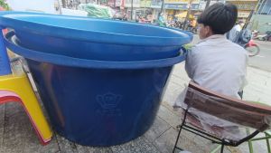 Thùng tròn nuôi cá và trông cây 1000 lít