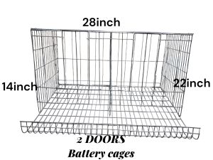 battery cages 2doors for all kinds of chicken