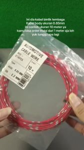 20 METER ROLL KABEL BINTIK JEPANG 0.85MM SERABUT BODY MOTOR MOBIL MESIN TEMBAGA