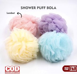 Spons Mandi Bola Jaring Busa Shower Puff Premium Bath Sponge Ball Foaming