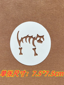 Halloween Cartoon Pattern Graffiti Painting Template Ruler Student Notebook Wall Art Spray Flower Printing Auxiliary Tool