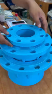 หน้าจาน PVC หน้าแปลน 4นิ้ว 6นิ้ว 8นิ้ว ข้อต่อหน้าจาน ท่อสั้นพีวีซี อย่างหนา ทนทานต่อแรงดันและแรงกด