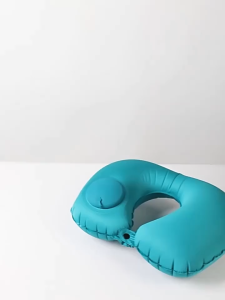 Air Press Type Outdoor Pillow U Shape Travel Pillow Camping Pillow Ultra Soft Inflatable Neck Pillow