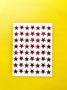 Stars Sticker Cute Stars Good Quality [SG Seller] Colorful Shinny Heart Alphabet Animals Sticker Gold Silver Blue Red Purple Rainbow Star Happy Star Small Big Star mygiftskingdom