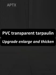 Heavy Duty Transparent Tarpaulin Balcony Window Awning Waterproof Typhoon Resistant UV Protection Anti-Yellowing Light-Permeable Local Stock Fast Delivery