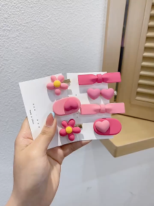 【PINK EMPRESS】กิ๊บติดผมหน้าม้า โดปามีน สีสันสดใส แฟชั่นเรียบง่าย สไตล์เกาหลี Y2K