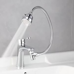3-speed External Shower Head for The Bathroom Sink Faucet Hair Washing Gadget Rotatable Extension Tube for Bathroom Basin Faucet