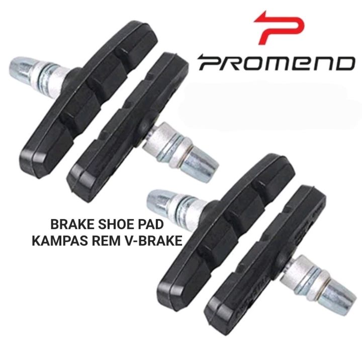 Brake Shoe Pad Kampas Karet Sepatu Rem Stopan Brakepad Rim V Brake Vbrake